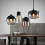 Nordic Modern loft hanging Glass Pendant Lamp