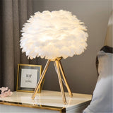 LED Night light Feather Table Lamp