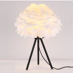 LED Night light Feather Table Lamp