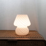 Korean Striped Mushroom Table Lamps