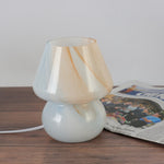 Korean Striped Mushroom Table Lamps