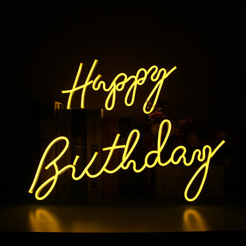 Neon Sign Light Custom Happy Birthday