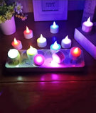 Set of 12 Rechargeable Led Tea Light